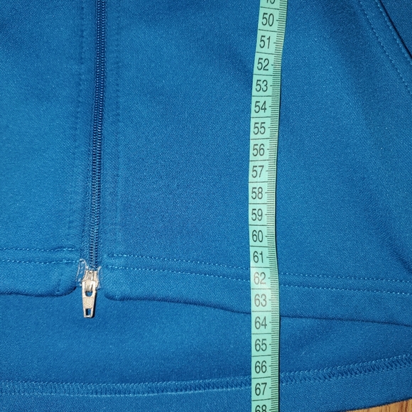 The North Face Shirt Women's Large Full Zip Pullover Long Sleeve Light Blue - Picture 6 of 8